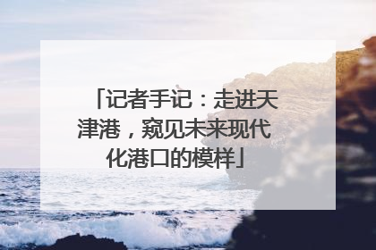 记者手记：走进天津港，窥见未来现代化港口的模样
