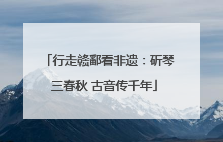 行走赣鄱看非遗：斫琴三春秋 古音传千年