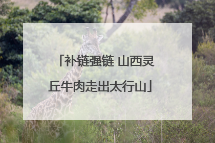 补链强链 山西灵丘牛肉走出太行山