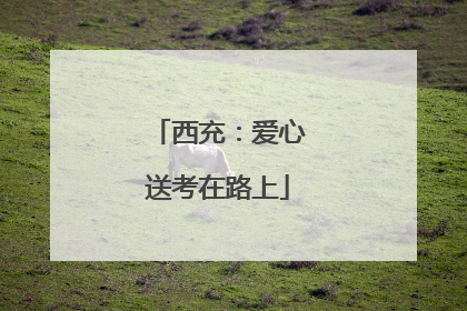 西充：爱心送考在路上