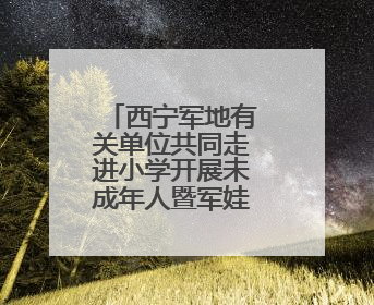 西宁军地有关单位共同走进小学开展未成年人暨军娃保护活动