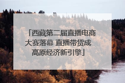 西藏第二届直播电商大赛落幕 直播带货成高原经济新引擎