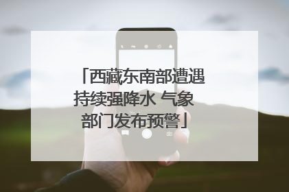 西藏东南部遭遇持续强降水 气象部门发布预警