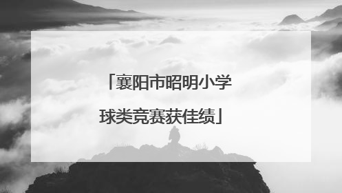 襄阳市昭明小学球类竞赛获佳绩