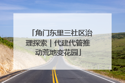 角门东里三社区治理探索｜代建代管推动荒地变花园