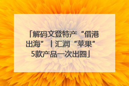 解码文登特产“借港出海”丨汇润“苹果”5款产品一次出圈