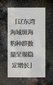 辽东湾海域斑海豹种群数量呈现稳定增长