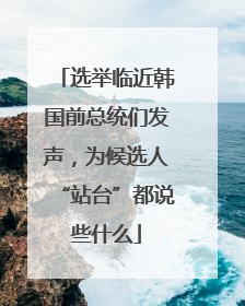 选举临近韩国前总统们发声，为候选人“站台”都说些什么
