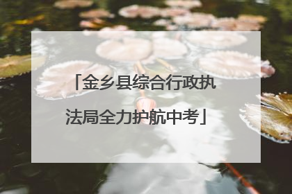 金乡县综合行政执法局全力护航中考