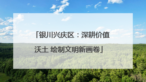银川兴庆区：深耕价值沃土 绘制文明新画卷