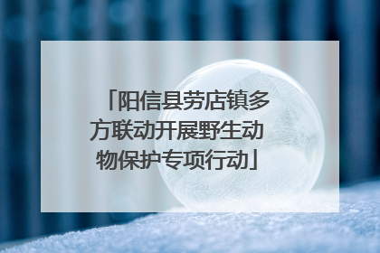 阳信县劳店镇多方联动开展野生动物保护专项行动