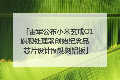 雷军公布小米玄戒O1旗舰处理器创始纪念品 芯片设计图镌刻铝板
