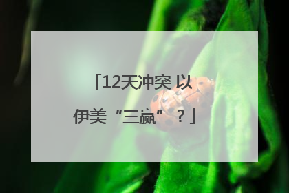 12天冲突 以伊美“三赢”？