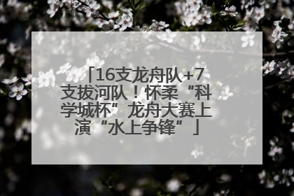 16支龙舟队+7支拔河队！怀柔“科学城杯”龙舟大赛上演“水上争锋”