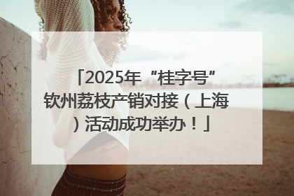 2025年“桂字号”钦州荔枝产销对接（上海）活动成功举办！