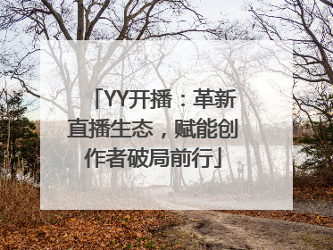 YY开播：革新直播生态，赋能创作者破局前行